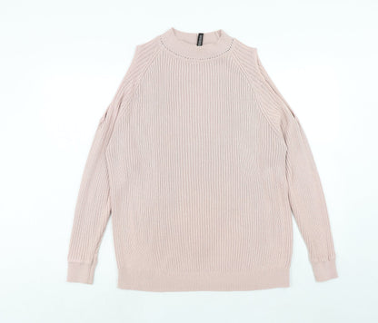 Womens UK Size M H&M Pink Pullover Jumper