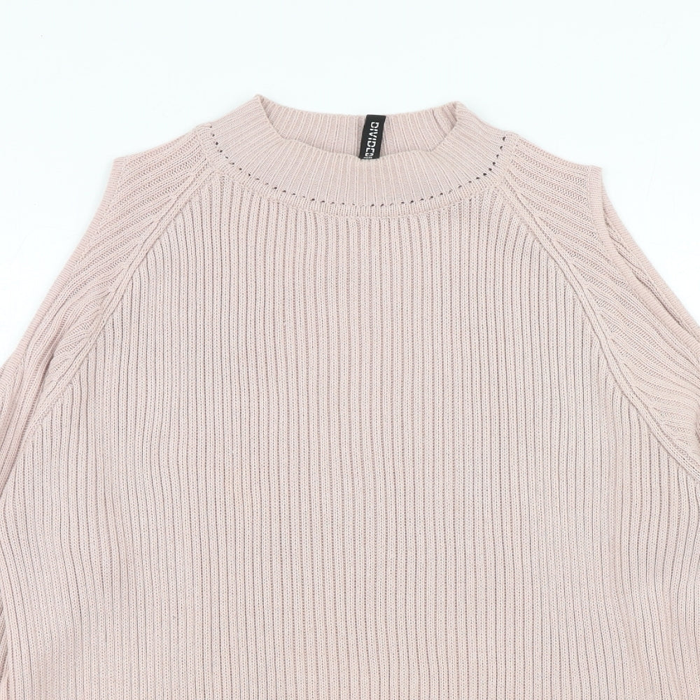 Womens UK Size M H&M Pink Pullover Jumper