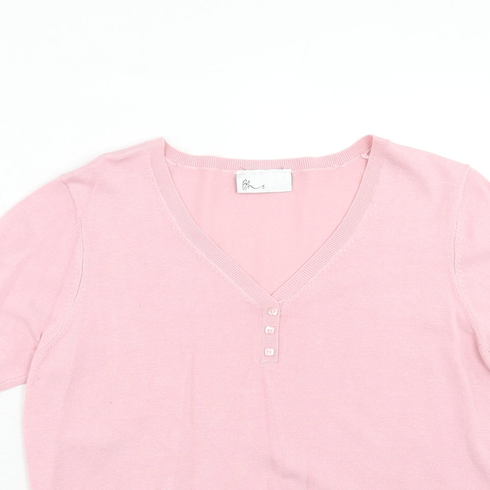 Womens UK Size 14 BHS Pink Pullover Jumper