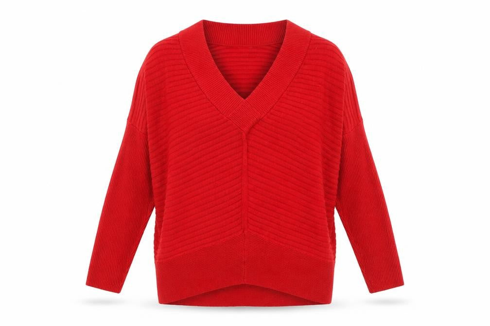 Womens UK Size S River Island Red Pullover Jumper