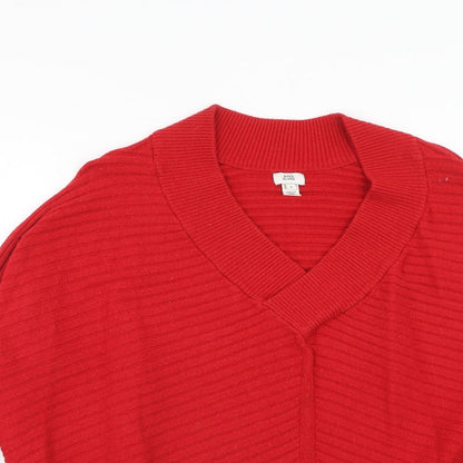 Womens UK Size S River Island Red Pullover Jumper