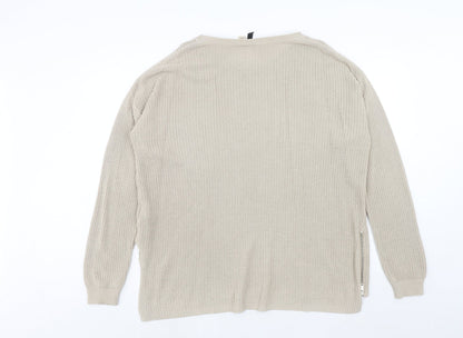 Womens UK Size M H&M Beige Pullover Jumper
