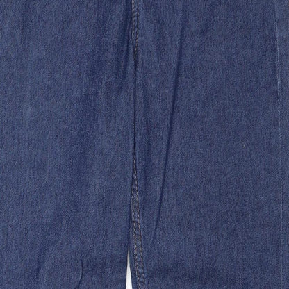 Divided by H&M Womens Blue Cotton Skinny Jeans Size 8 Regular Zip