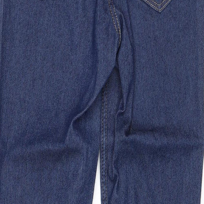 Divided by H&M Womens Blue Cotton Skinny Jeans Size 8 Regular Zip