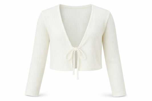 Womens UK Size M H&M Ivory Wrap Blouse