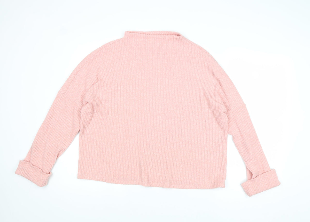Womens UK Size M H&M Pink Pullover Jumper