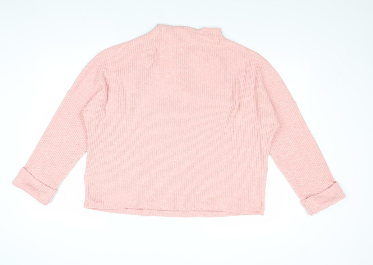 Womens UK Size M H&M Pink Pullover Jumper