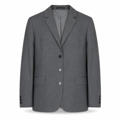 Icona Mens Grey Geometric Polyester Jacket Suit Jacket Size 36 Regular