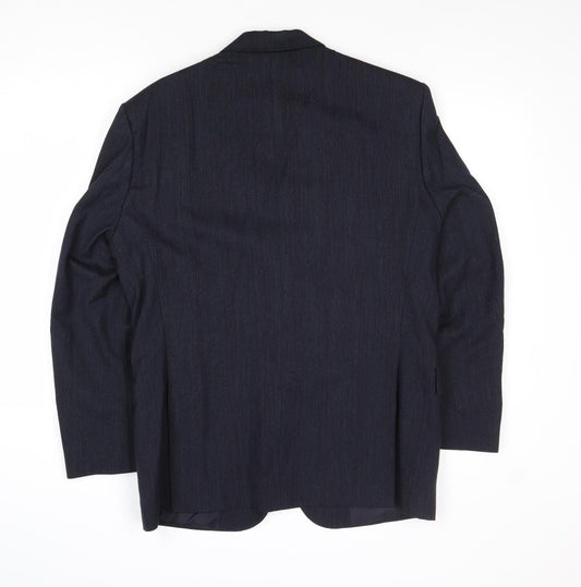 Anthony Loretto Mens Blue Wool Jacket Suit Jacket Size 40 Regular