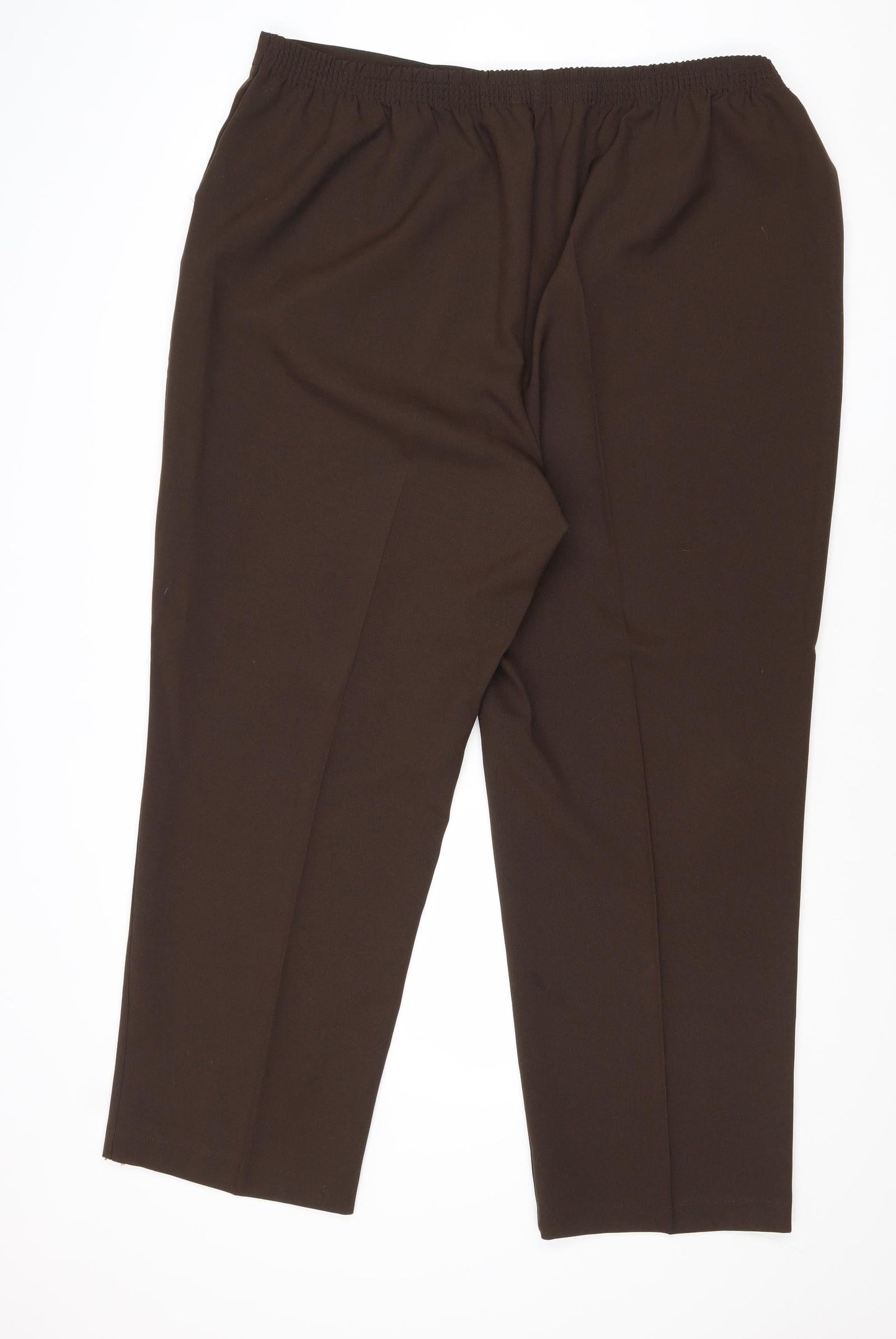 Womens UK Size 22 Bonmarché Regular Fit  Brown Trousers