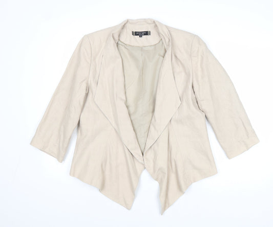 Principles Womens Beige Jacket Blazer Size 12