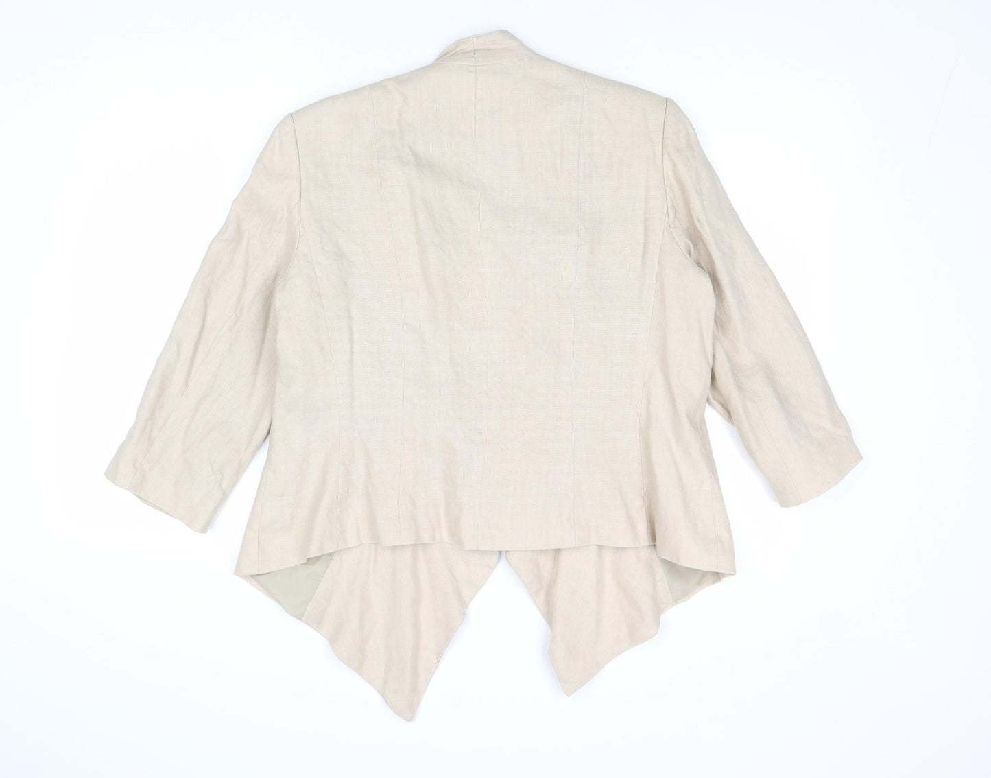 Principles Womens Beige Jacket Blazer Size 12