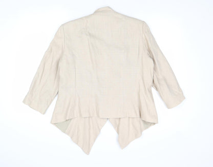 Principles Womens Beige Jacket Blazer Size 12