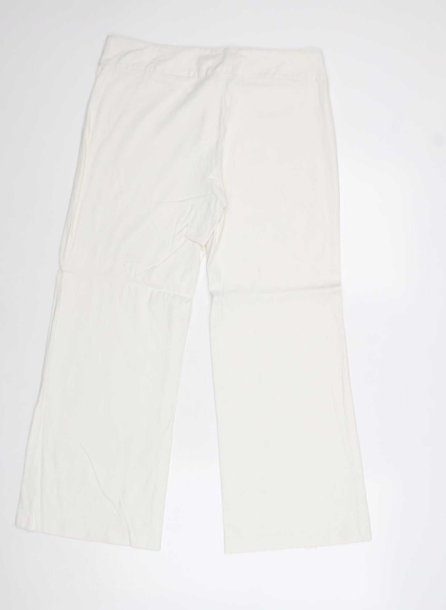 Womens UK Size 14 Dorothy Perkins Regular Fit  White Trousers