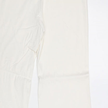 Womens UK Size 14 Dorothy Perkins Regular Fit  White Trousers