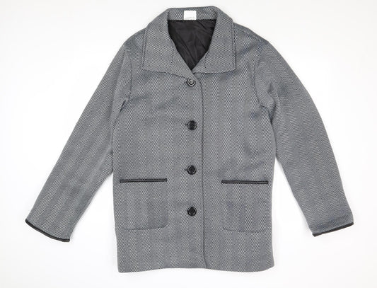 Womens UK Size L Anne De Lancay Grey Jacket