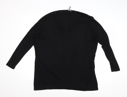 Womens UK Size 6 H&M Black Pullover Jumper