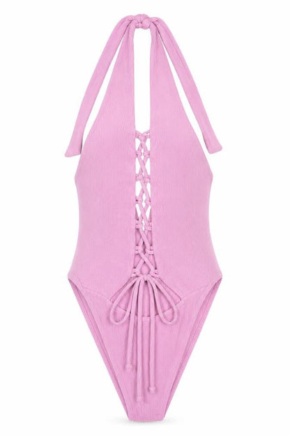 Womens UK Size 6 Boohoo One-Piece Purple Bodysuit