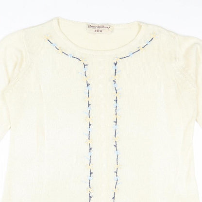 Womens UK Size S EWM Ivory Pullover Jumper