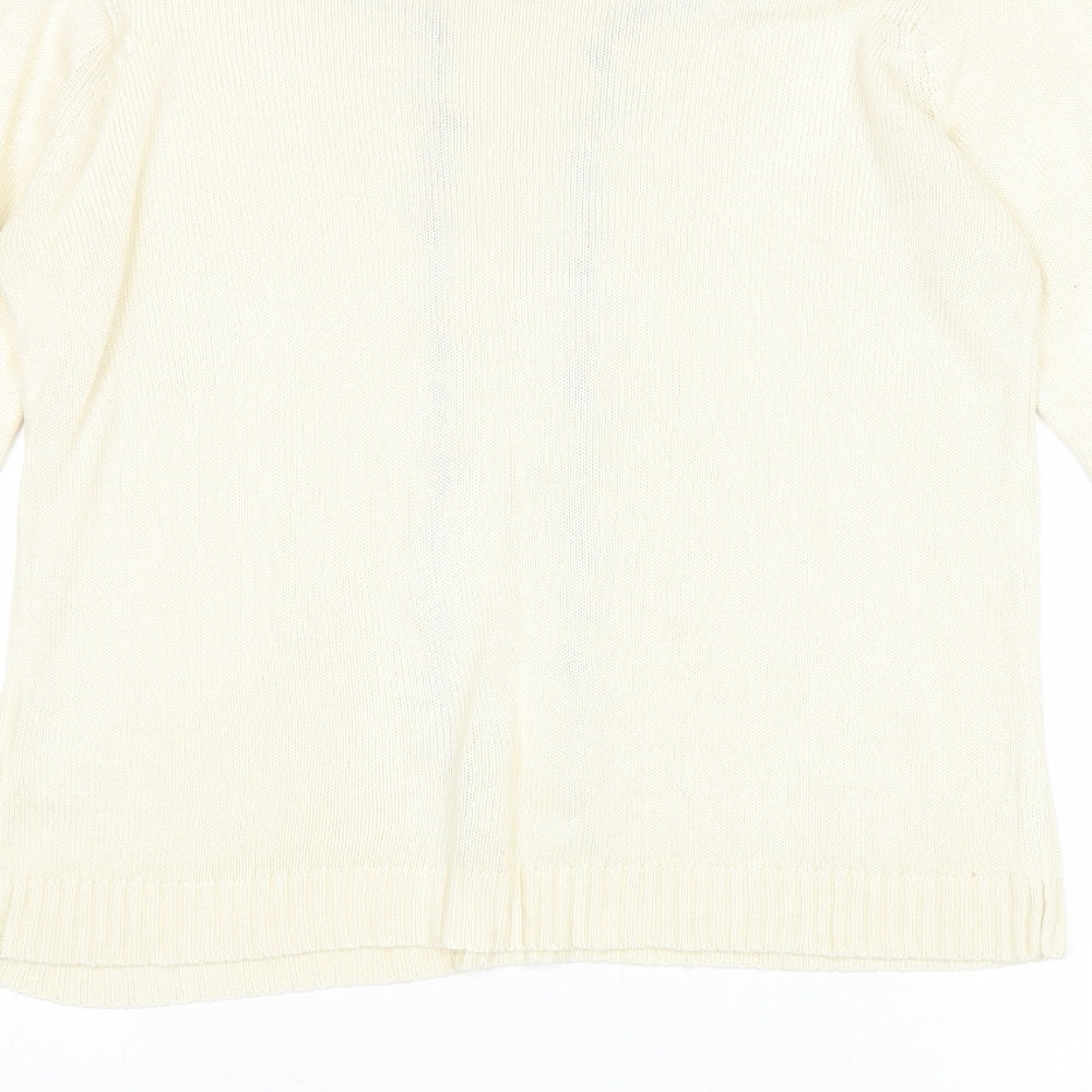 Womens UK Size S EWM Ivory Pullover Jumper