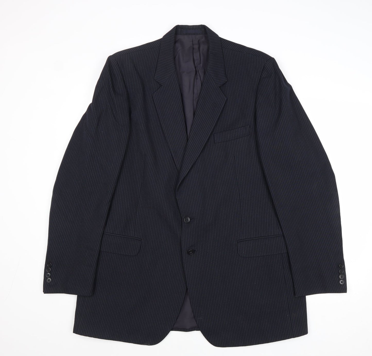 Mens UK Size 44 St Michael Regular Blue Suit Jacket