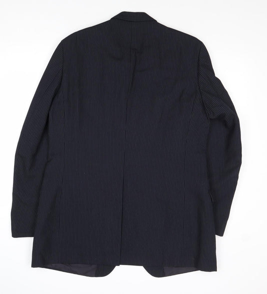 Mens UK Size 44 St Michael Regular Blue Suit Jacket