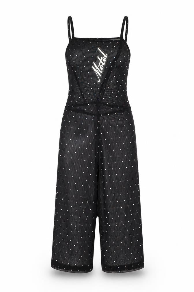 Womens UK Size XS Motel One-Piece Black Jumpsuit