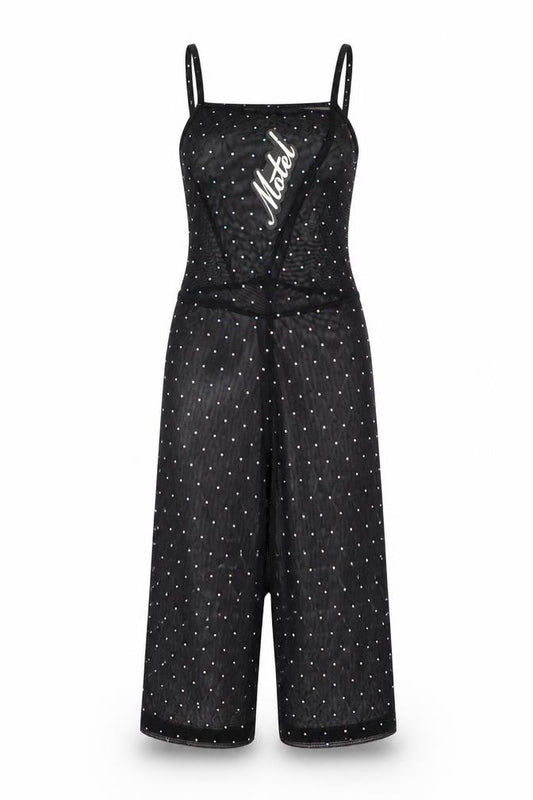 Womens UK Size XS Motel One-Piece Black Jumpsuit