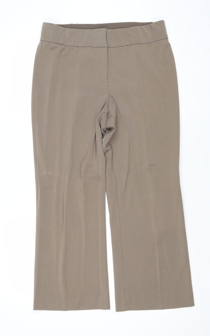 Womens UK Size 32 in Artigiano Regular Fit  Brown Trousers