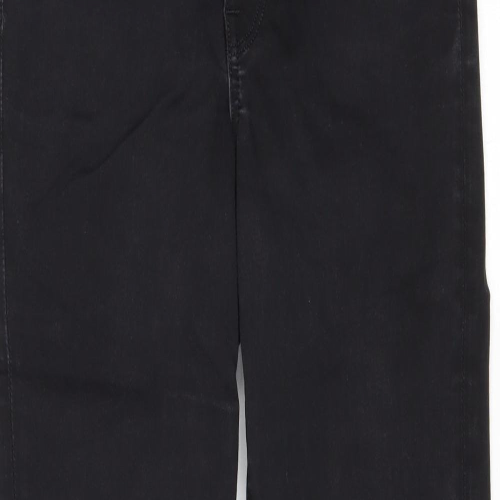 Womens UK Size 28 in H&M Regular Fit Straight Black Jeans