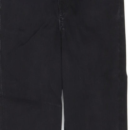 Womens UK Size 28 in H&M Regular Fit Straight Black Jeans