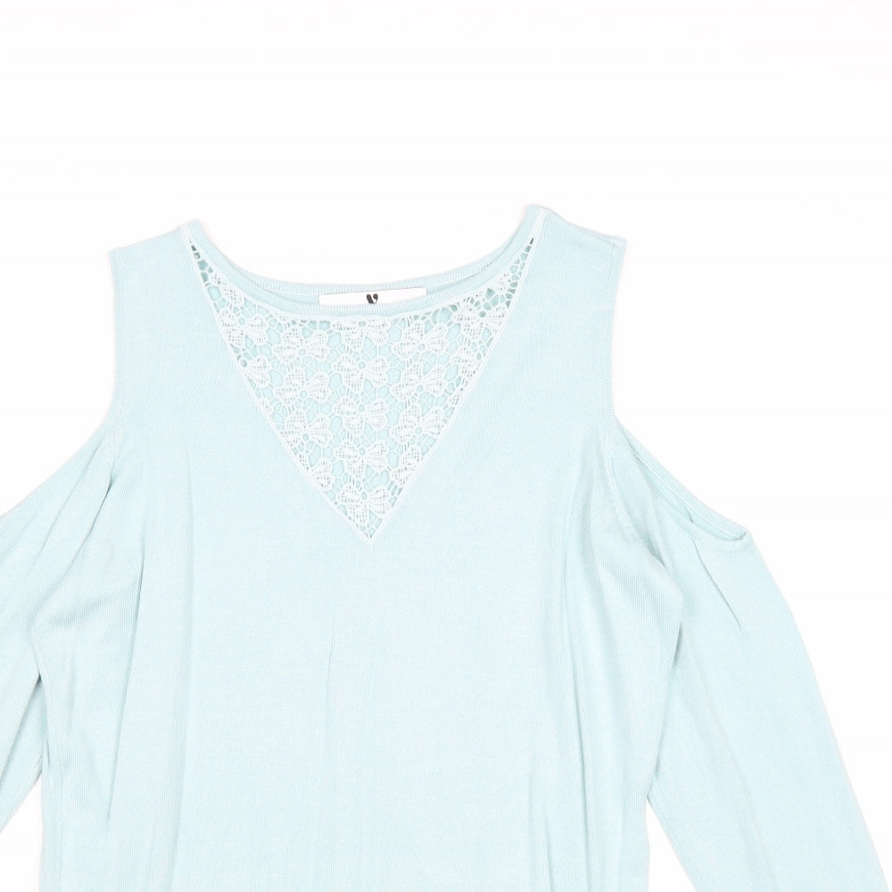Womens UK Size 12 Very Blue Pullover Jumper