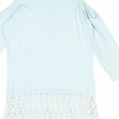 Womens UK Size 12 Very Blue Pullover Jumper