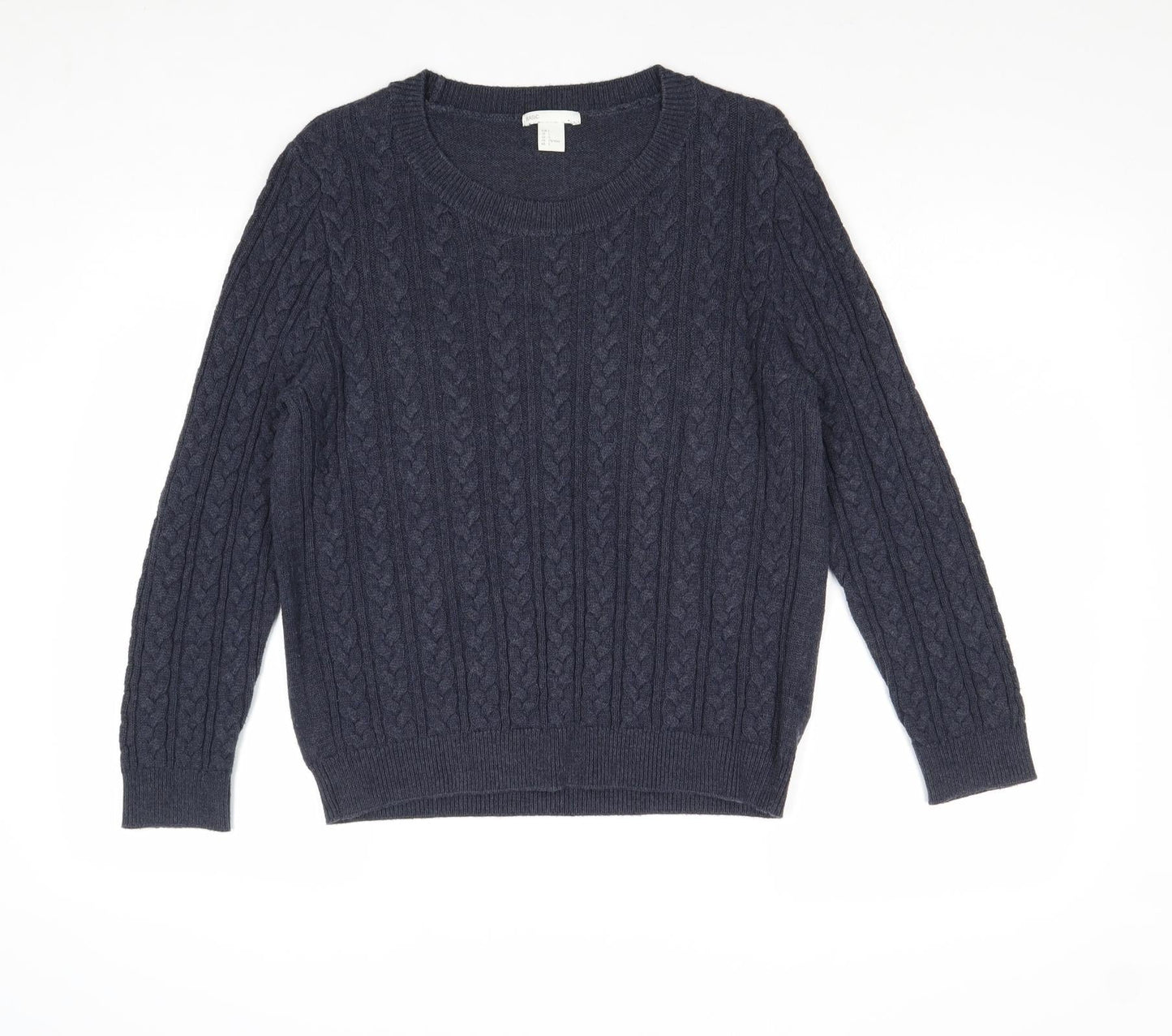 Womens UK Size L H&M Blue Pullover Jumper