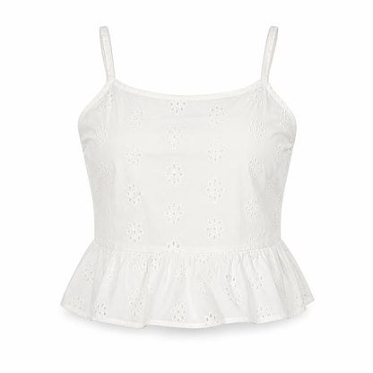 Womens UK Size 6 Jack Wills White Cropped Tank
