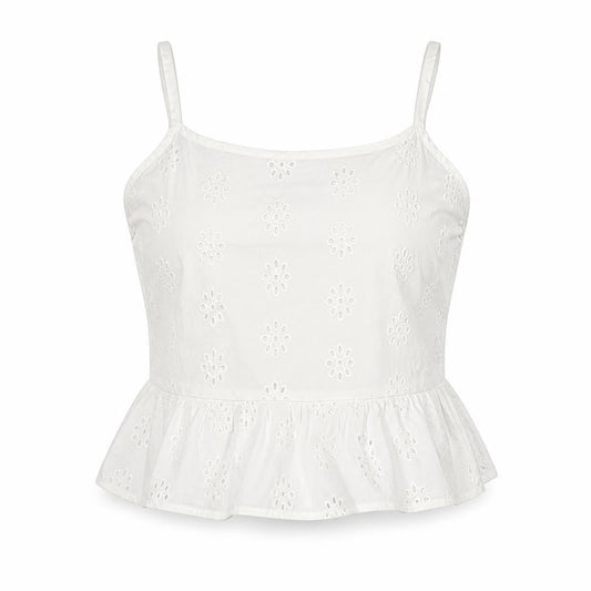 Womens UK Size 6 Jack Wills White Cropped Tank