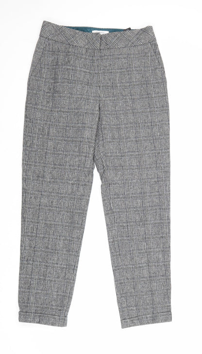 Womens UK Size 8 Marks and Spencer Regular Fit Carrot Grey Trousers