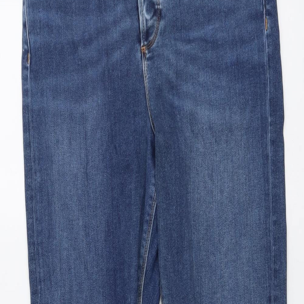 ASOS Womens Blue Cotton Skinny Jeans Size 30 in L32 in Regular Button