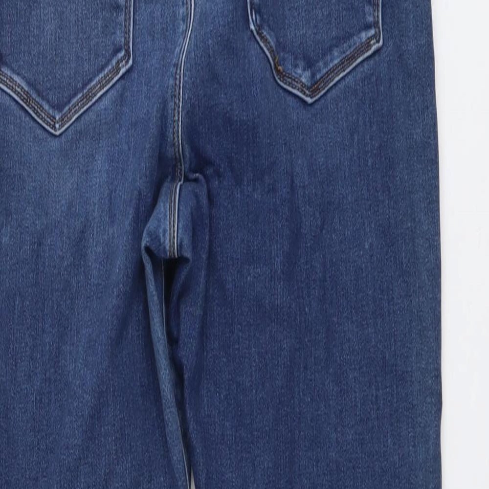 ASOS Womens Blue Cotton Skinny Jeans Size 30 in L32 in Regular Button