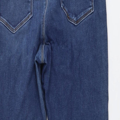 ASOS Womens Blue Cotton Skinny Jeans Size 30 in L32 in Regular Button