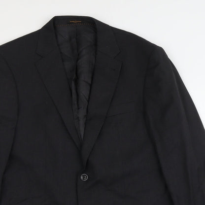 Mens UK Size L Simon Carter Regular Grey Suit Jacket