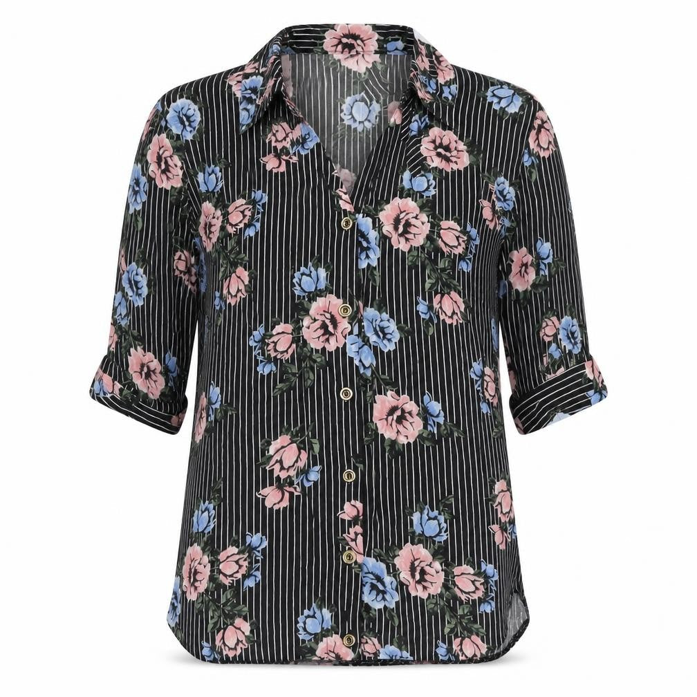 Womens UK Size 6 Select Black Basic Button-Up