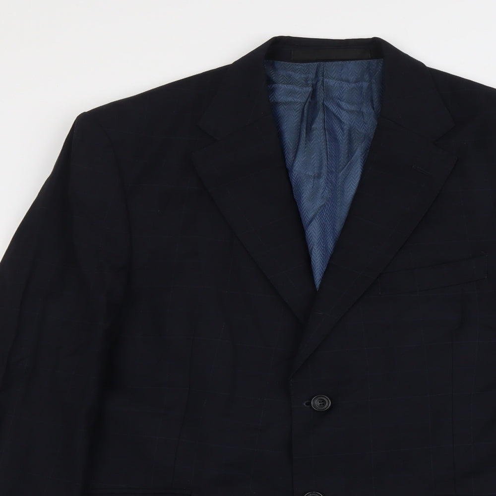 Mens UK Size M Marks and Spencer Regular Blue Suit Jacket