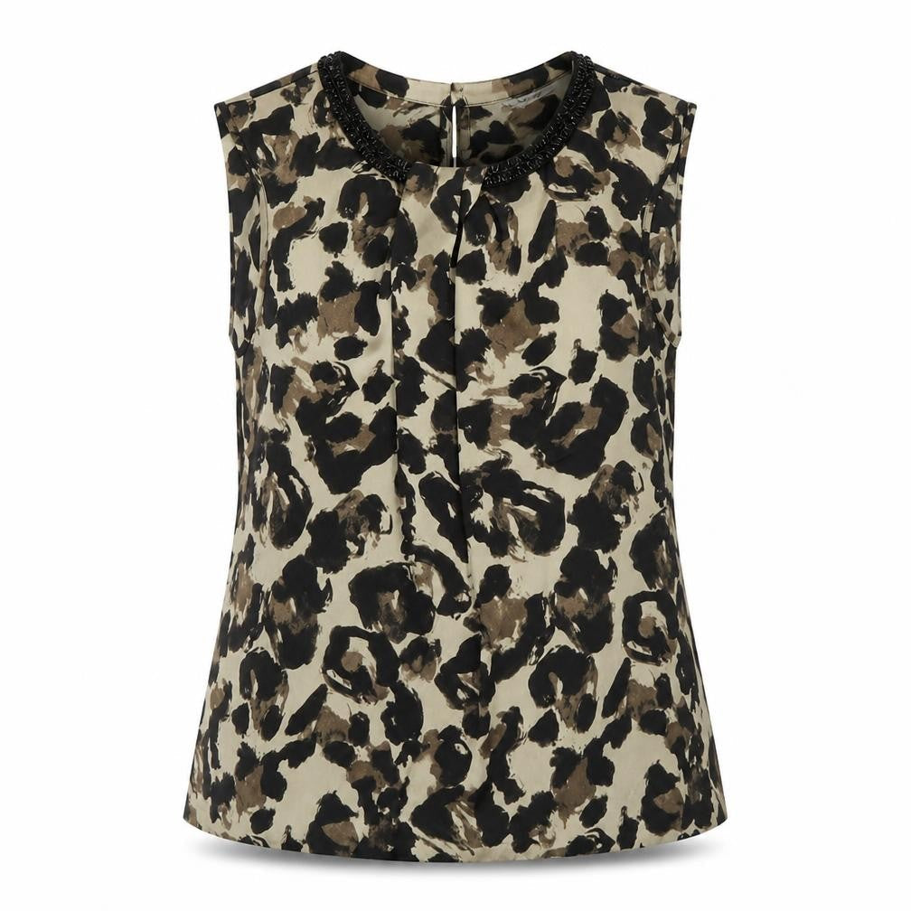 Womens UK Size M Clements Ribeiro Beige Basic Tank
