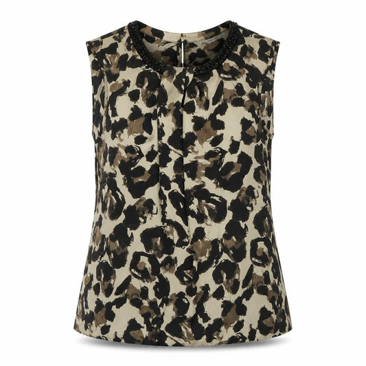 Womens UK Size M Clements Ribeiro Beige Basic Tank