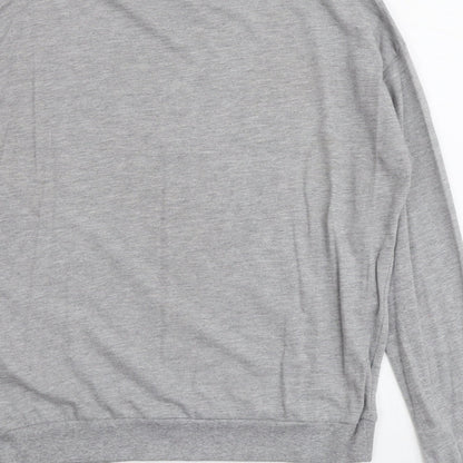 H&M Womens Grey Cotton Pullover Sweatshirt Size M Pullover - Superior
