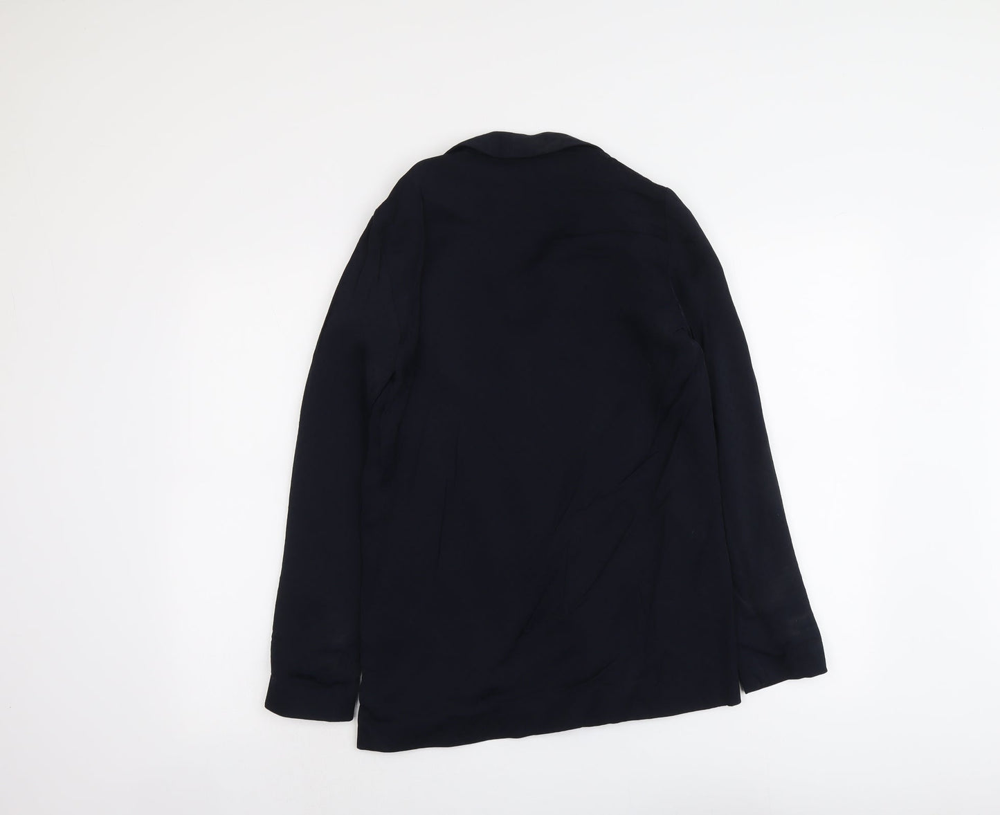 Topshop Womens Blue Viscose Jacket Suit Jacket Size 6