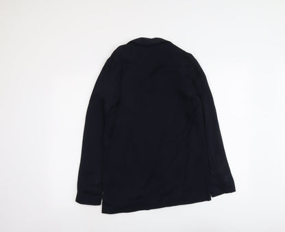 Topshop Womens Blue Viscose Jacket Suit Jacket Size 6