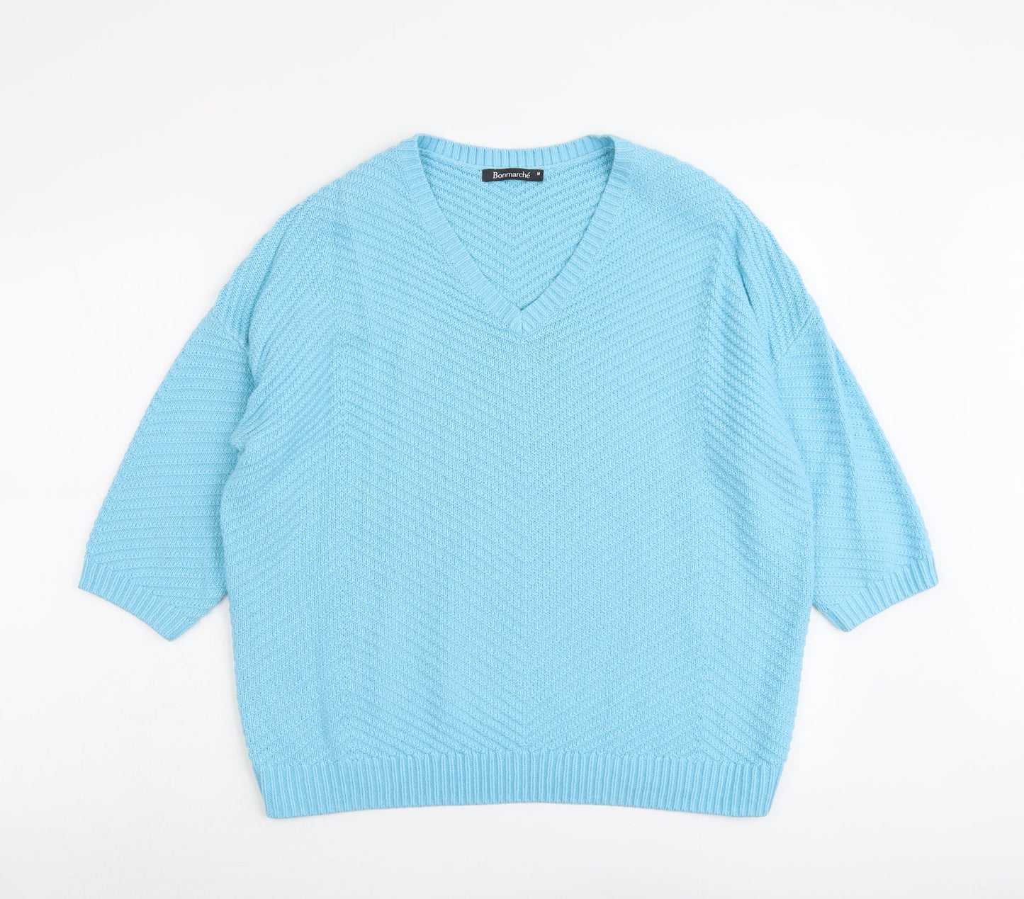 Womens UK Size M Bonmarché Blue Pullover Jumper