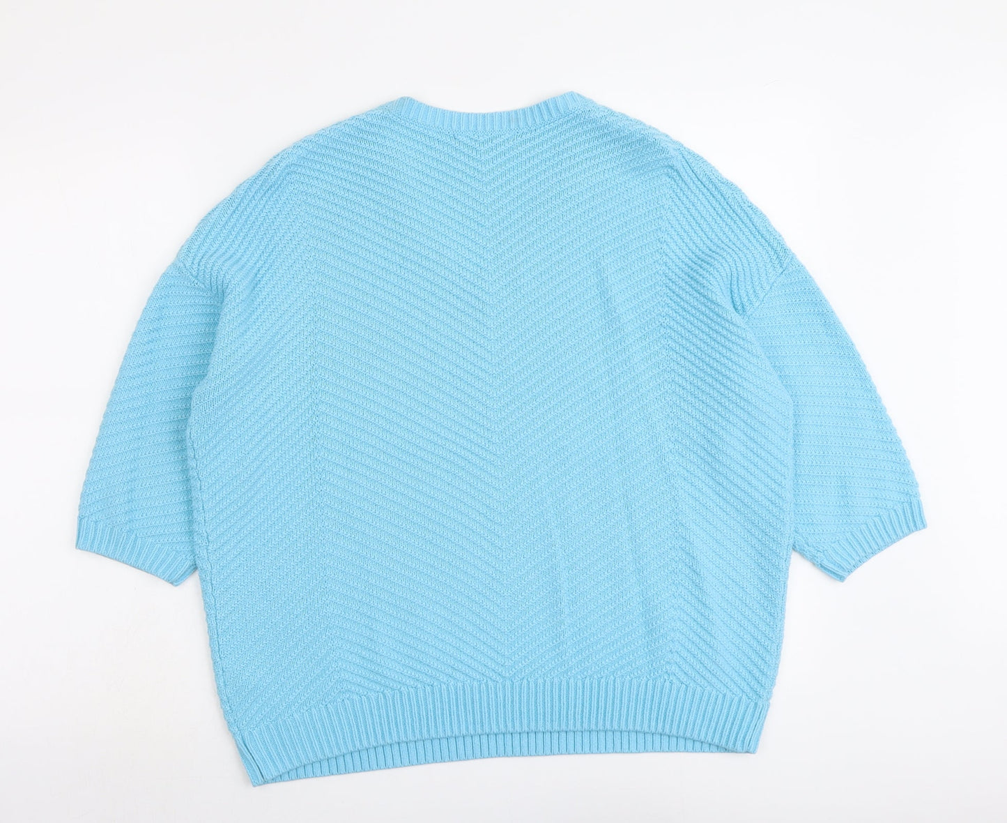 Womens UK Size M Bonmarché Blue Pullover Jumper